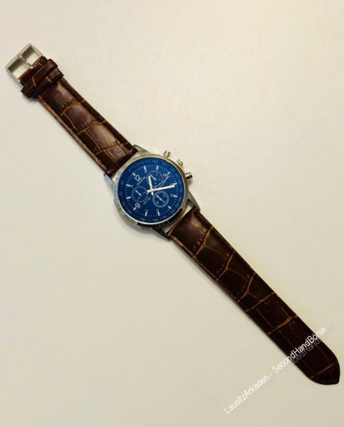 Herrenuhr mit Lederarmband