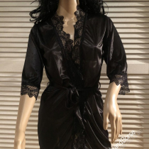 Kimono/ Nachthemd mit Spitze und 3/4 Ärmeln - Größe : L