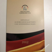 10 Euro Gedenkmünzensatz - Jahrgang 2012