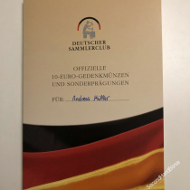 10 Euro Gedenkmünzensatz - Jahrgang 2013